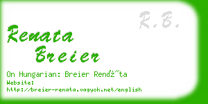 renata breier business card